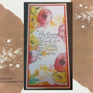 DL Poppy Sympathy Card