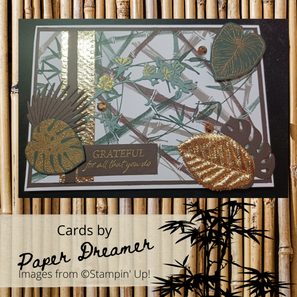 A6 Bamboo themed thank you card.