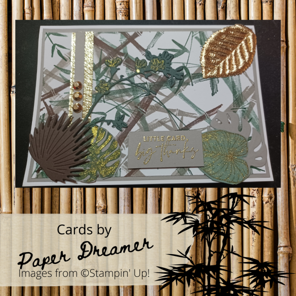 A6 Bamboo themed thank you card.